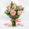 Bouquet of 6 Roses. Flowers at home Free home delivery