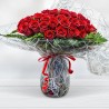 Bouquet of 50 Roses / Bouquet of 51 Red Roses at Home