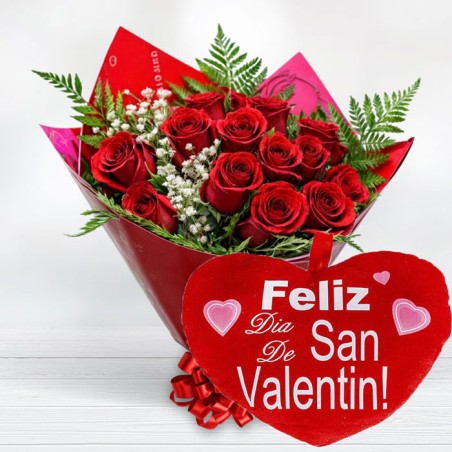 Oferta de Flores San Valentín Rosas a Domicilio Entrega GRATIS